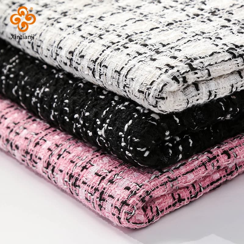 Tessuto Tweed Tessuto Lussuoso Autunno Inverno Tessuto Moda Cappotto FAI DA TE Abbigliamento Abito Cucito Fatto A Mano Quilting TJ7586