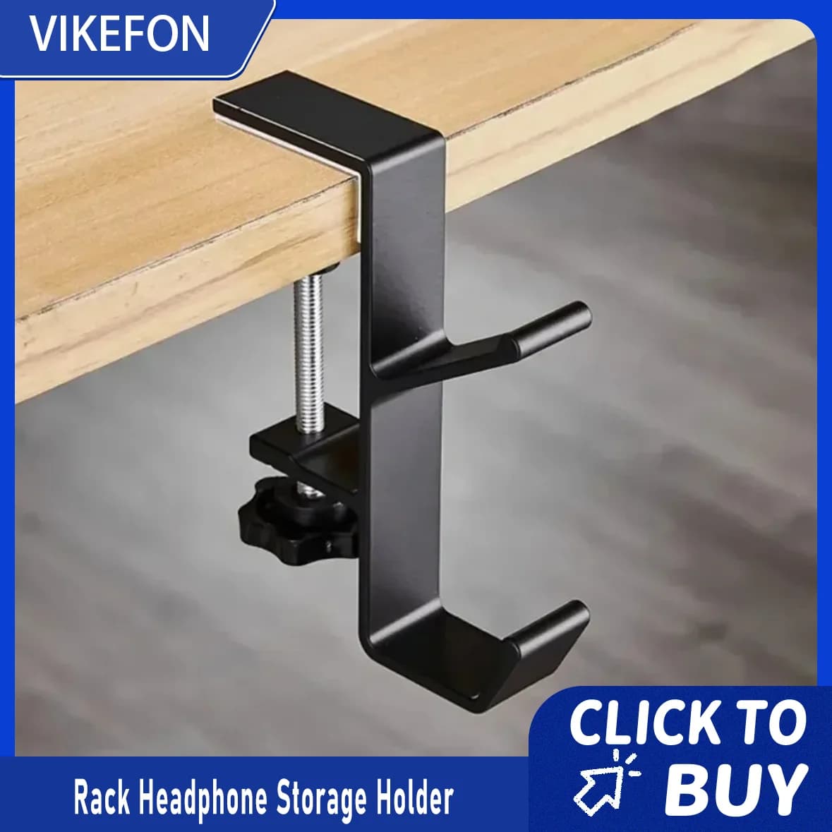 Table Side Multifunctional Rack Headphone Storage Holder Universal Hook Stand for Sony/Airpods Max Gaming Bag Universal Holder
