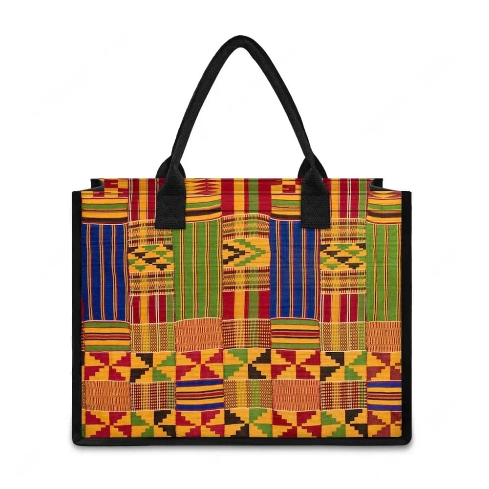 Borsa Personalizzata con Design Etnico Africano, Borsa in Tela da Donna, Borsa a Tracolla Personalizzata, Borsa da Viaggio, da Festa, da Spiaggia, Regalo
