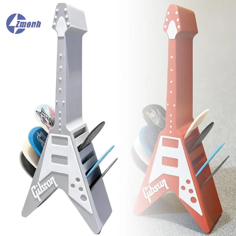 Novità! Porta plettri a forma di chitarra stampato in 3D, portatile, impermeabile, antipolvere, organizer per plettri, custodia per plettri, regali