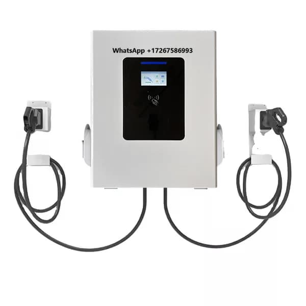 Stazione di Ricarica Rapida Tary 60kW Dual EV Wallbox, Caricatore DC 60kW CCS2, Terminale con Scheda GBT, Montaggio a Parete, Carica Auto 30+30kW CE