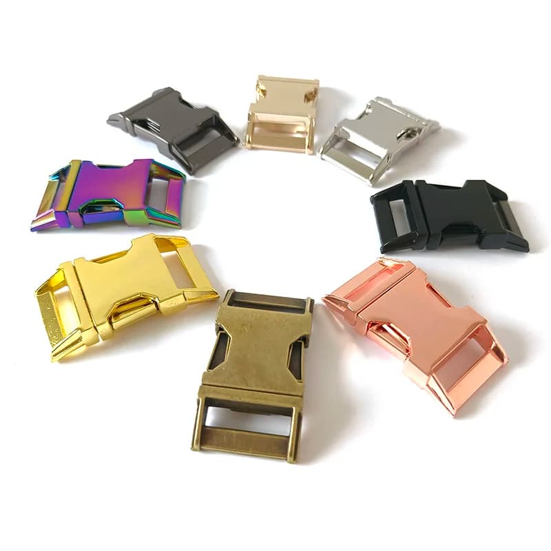20 pz/lotto 25mm cinghie per cintura in metallo fibbia di rilascio per collare per cani da compagnia collana braccialetto accessorio per cucire indumento Hardware Paracord