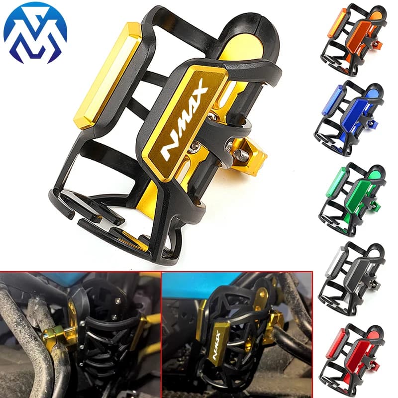 Per YAMAHA NMAX 155 125 N-MAX 155 125 2015 2024-2023 accessori CNC per moto portaborraccia per bevande portabicchieri per bevande