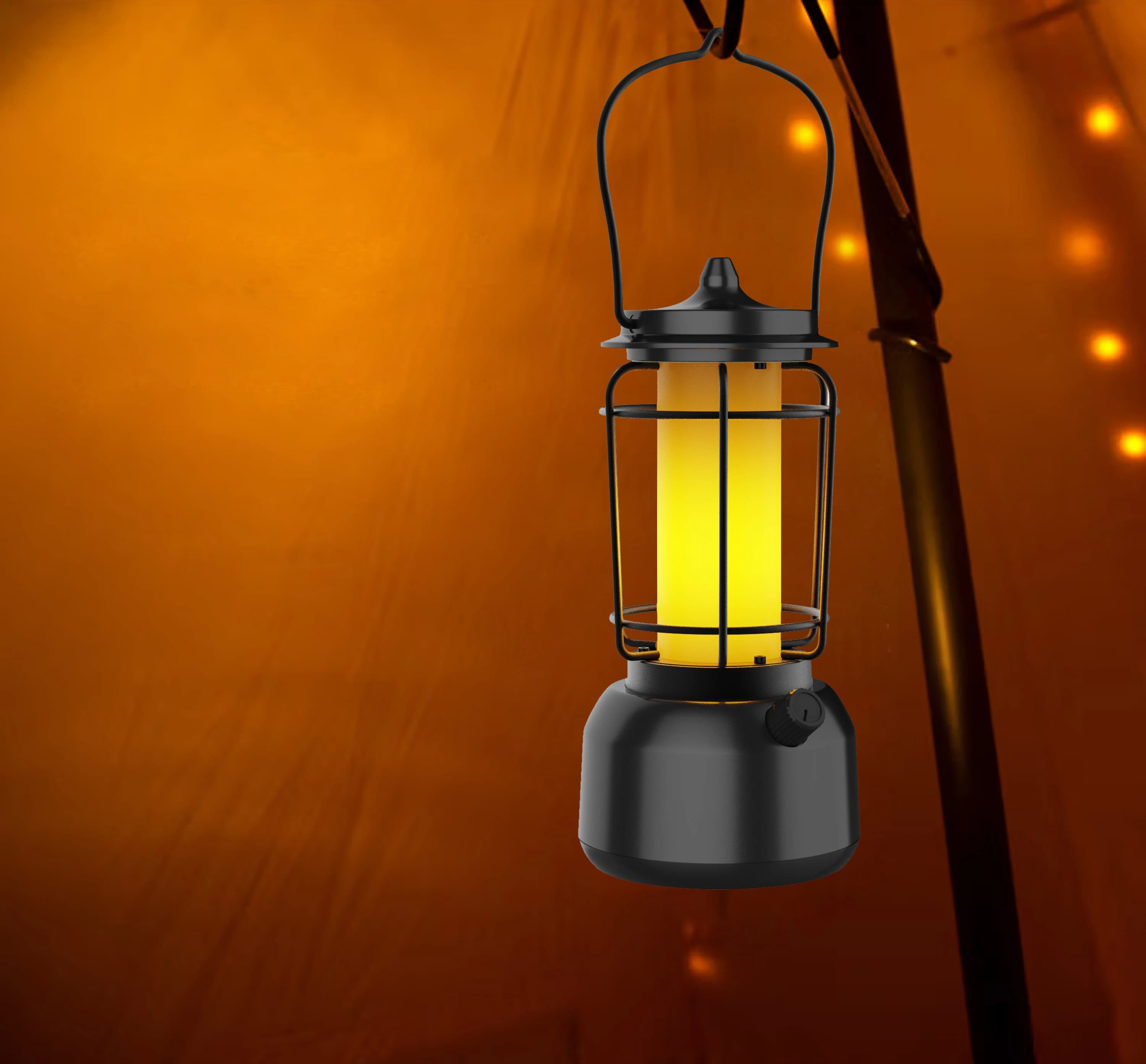 Lanterna da campeggio a LED ricaricabile Portico Lanterna vintage Lampada da tenda Lampada da campeggio a LED Luce da campeggio esterna