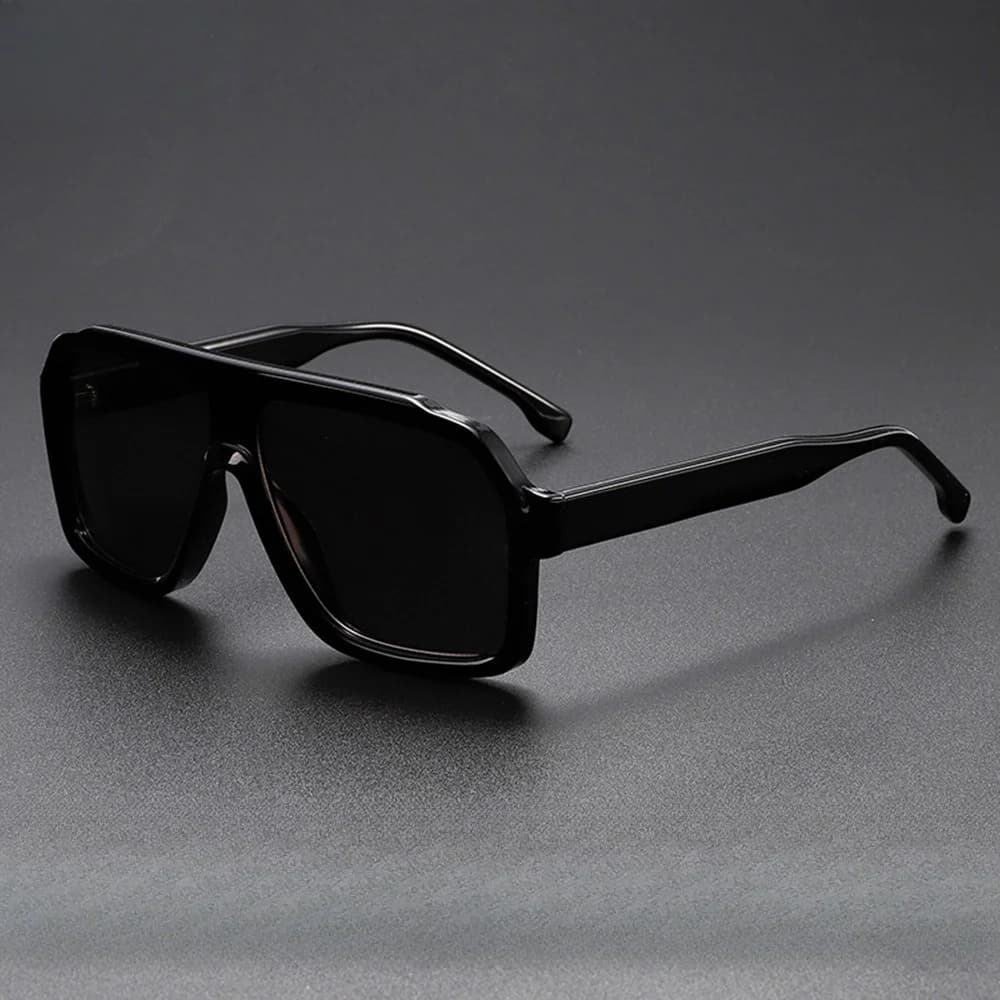 A pair of men's retro fashion large frame decorative glasses - unique retro style holiday decoration gift, retro glasses, lightweight frame, statement glasses, fashion forward men