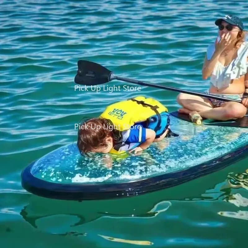 Nuovo design PC trasparente Sup Paddle Board Clear Sea Su ing Board personalizzato fabbrica canoa kayak