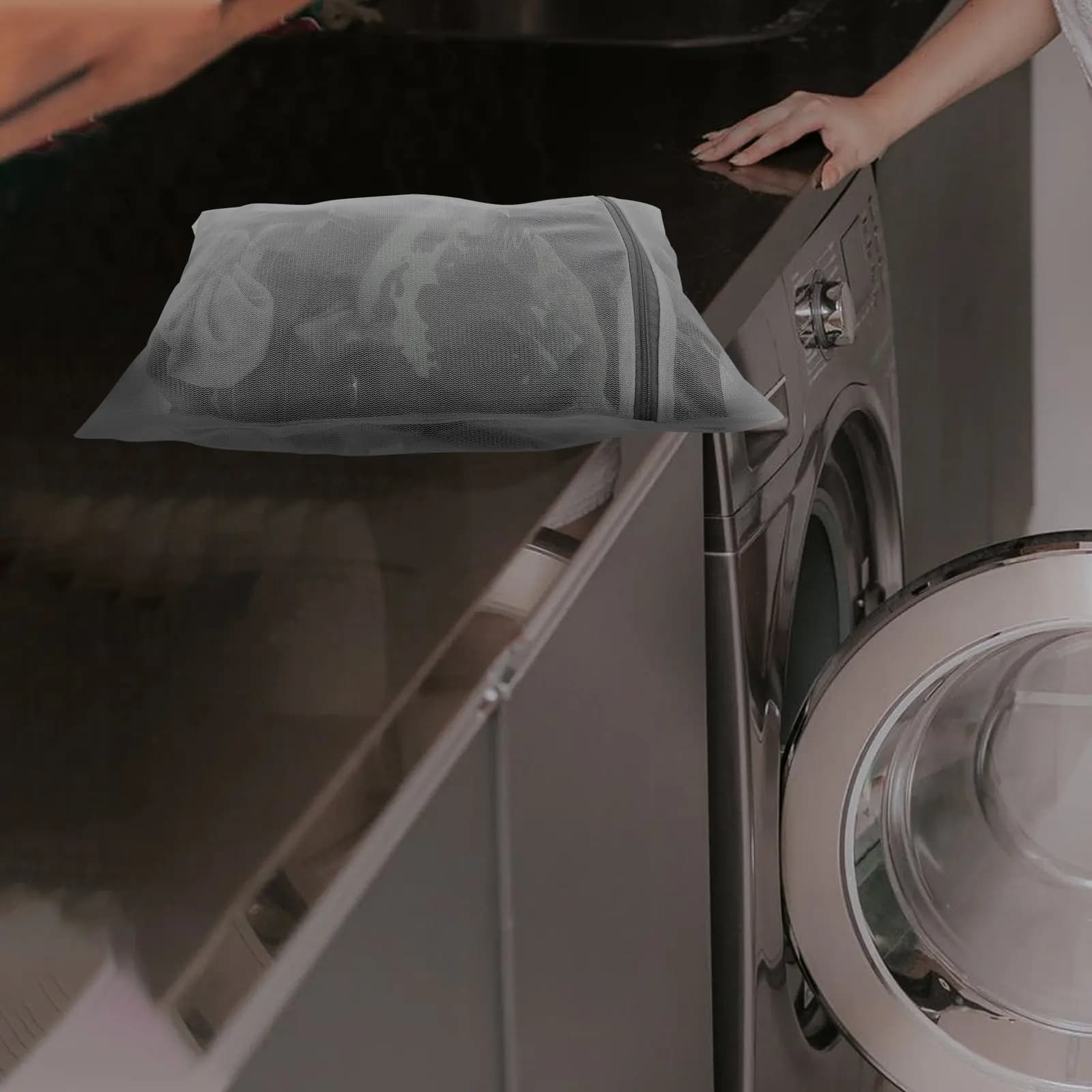 Set of 3 Bags for Washing Clothes, Network Protective Envelopes for Underwear and Delicate Fabrics, Washer Bags
