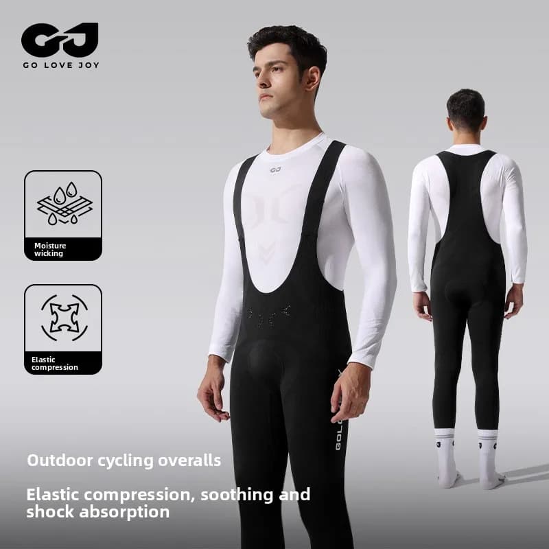 Pantaloni da Ciclismo Unisex con Imbottitura Antibatterica 5A, Tessuto Traspirante ad Asciugatura Rapida, Anti-Vibrazione, Pantaloncini Lunghi da Ciclismo