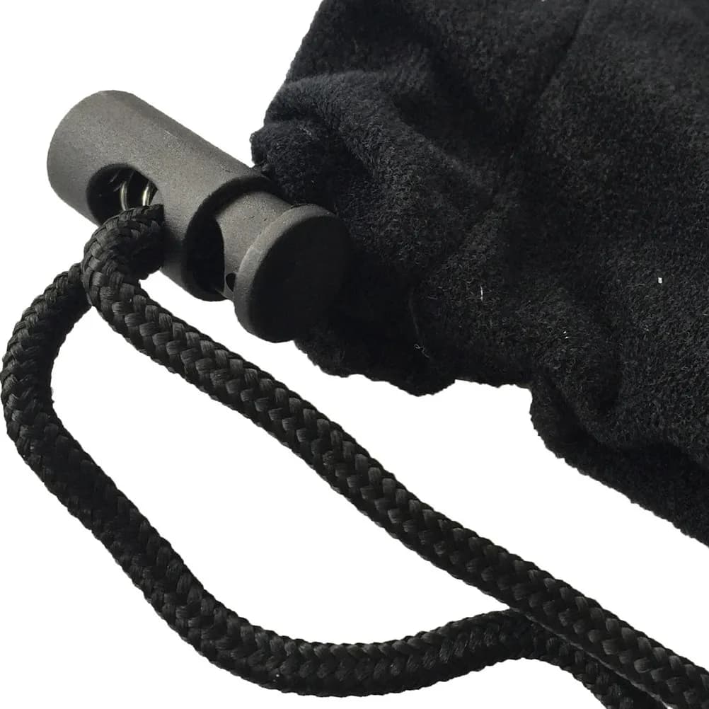 Grande Sacca Nera con Coulisse per Racchette da Tennis, Elegante Borsa Antimacchia per Regali, Natale, Matrimoni, Baby Shower
