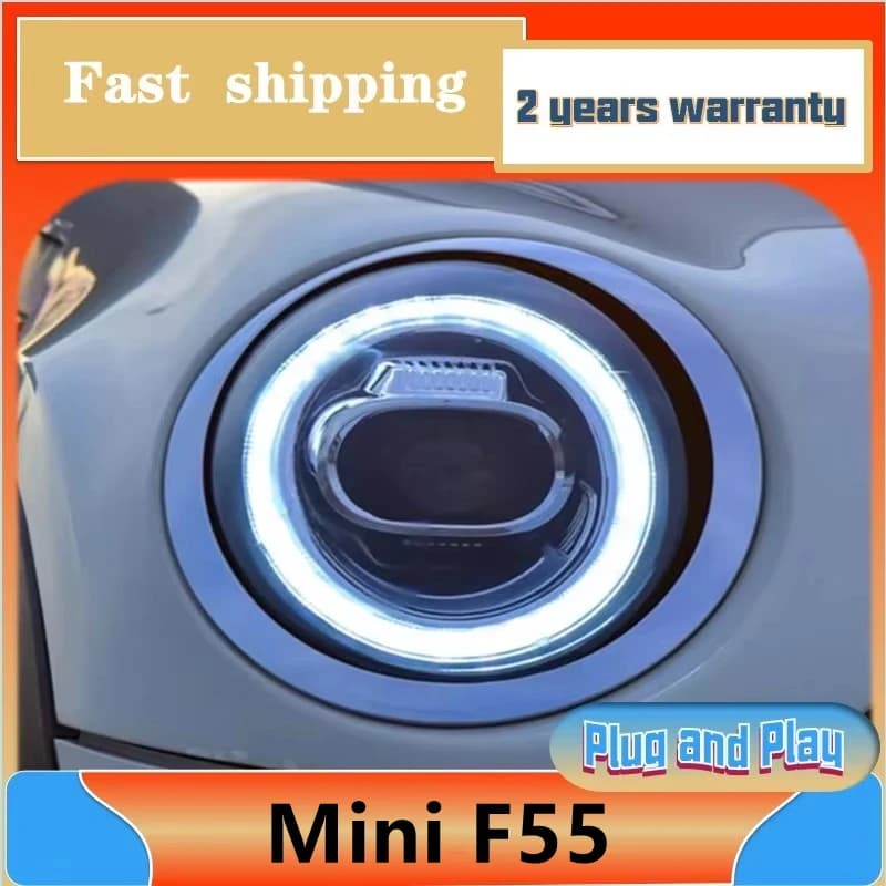 Car Styling per Mini F55 Faro Per F56 Faro F57 Cooper DRL Indicatori di direzione Luci anabbaglianti Lente del proiettore