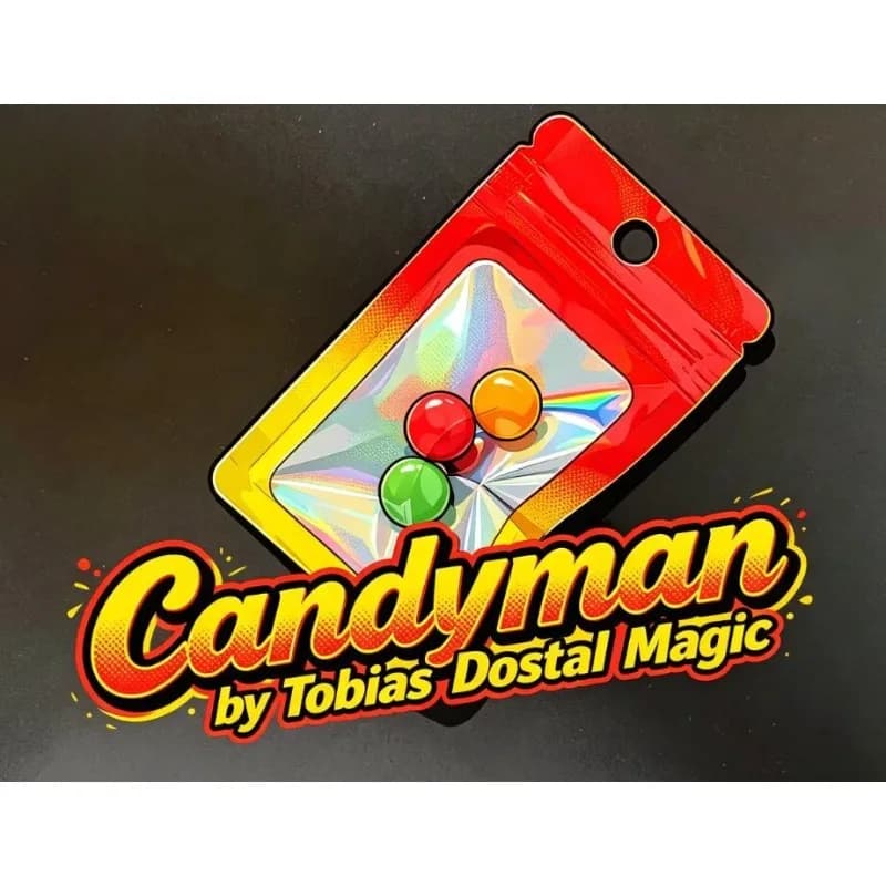 Candyman Gimmick di Tobias Dostal: Accessorio per Magia Mentale, Illusioni e Trucchi da Vicino - Tutorial di Magia