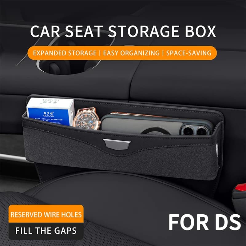 For DS 3 4 5 Citroen C2 C1 C3 C4 C5 Picasso Saxo Xsara Elysee Berlingo Car Seat Gap Storage Box Organiser Holder Accessories