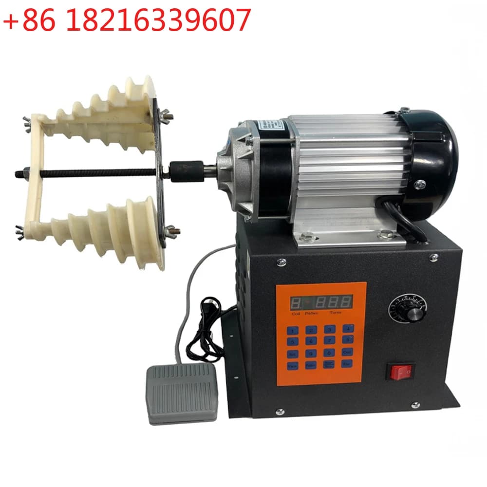 Avvolgitrice CNC Completamente Automatica da 350W 500W 750W per Bobine, Ventilatori da Tavolo e Motori Elettrici, con Contatore Programmabile, Piccolo Impianto Industriale