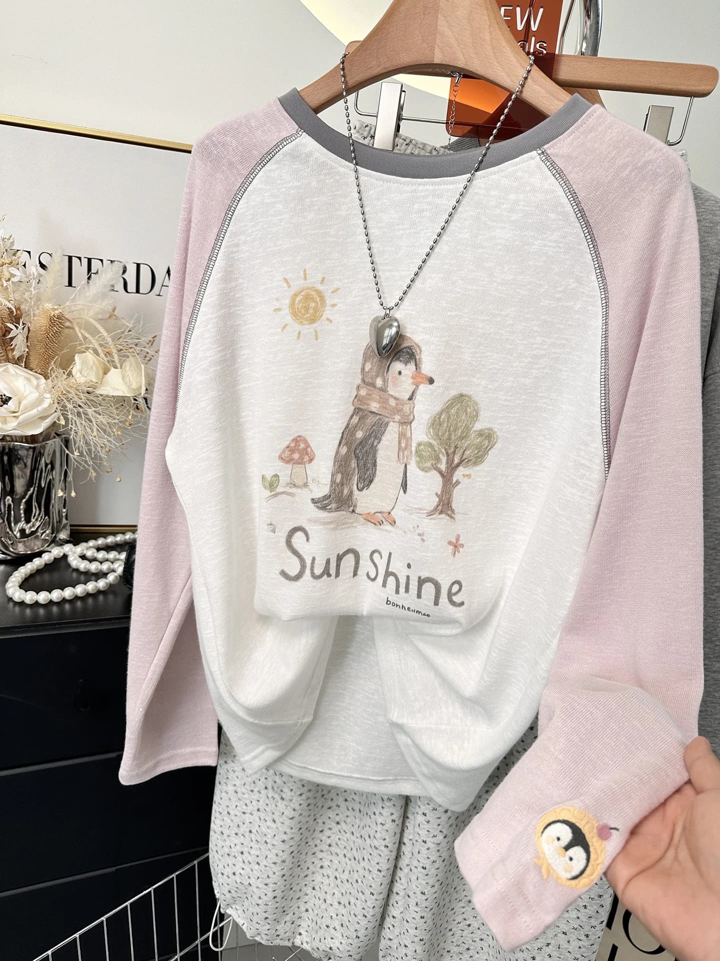 Extra Large Size Snowflake Cotton Long Sleeve Women's T-shirt Lightweight Loose Summer Top Sunshade Cover up Korean Style