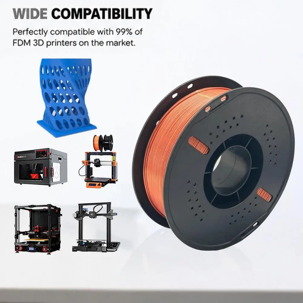 1.75mm Pla Filament 1.75mm Silk Pla Filament 1kg Spool Shiny Satin Finish Roll Neatly Wound 3d Printer Filament for Model