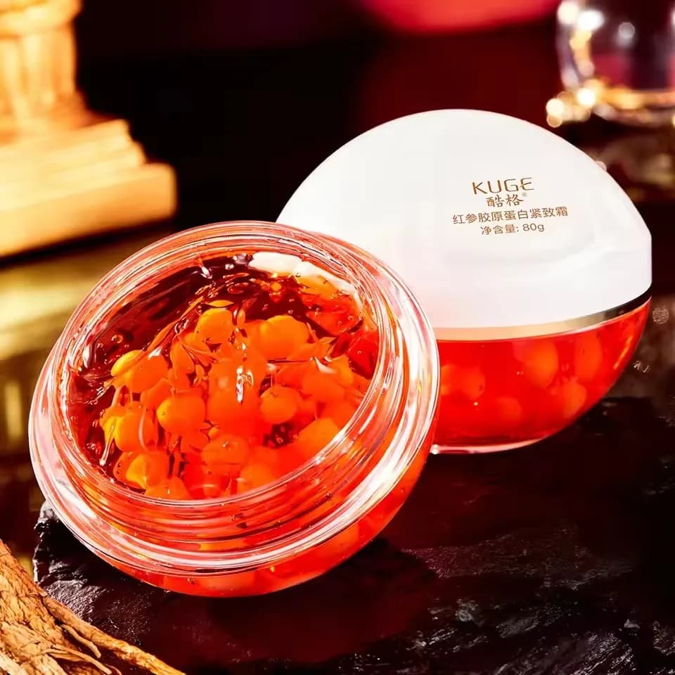 Red ginseng collagen firming cream Reduces thin lines Beauty face cream Moisturizing oil control for facial skin care products