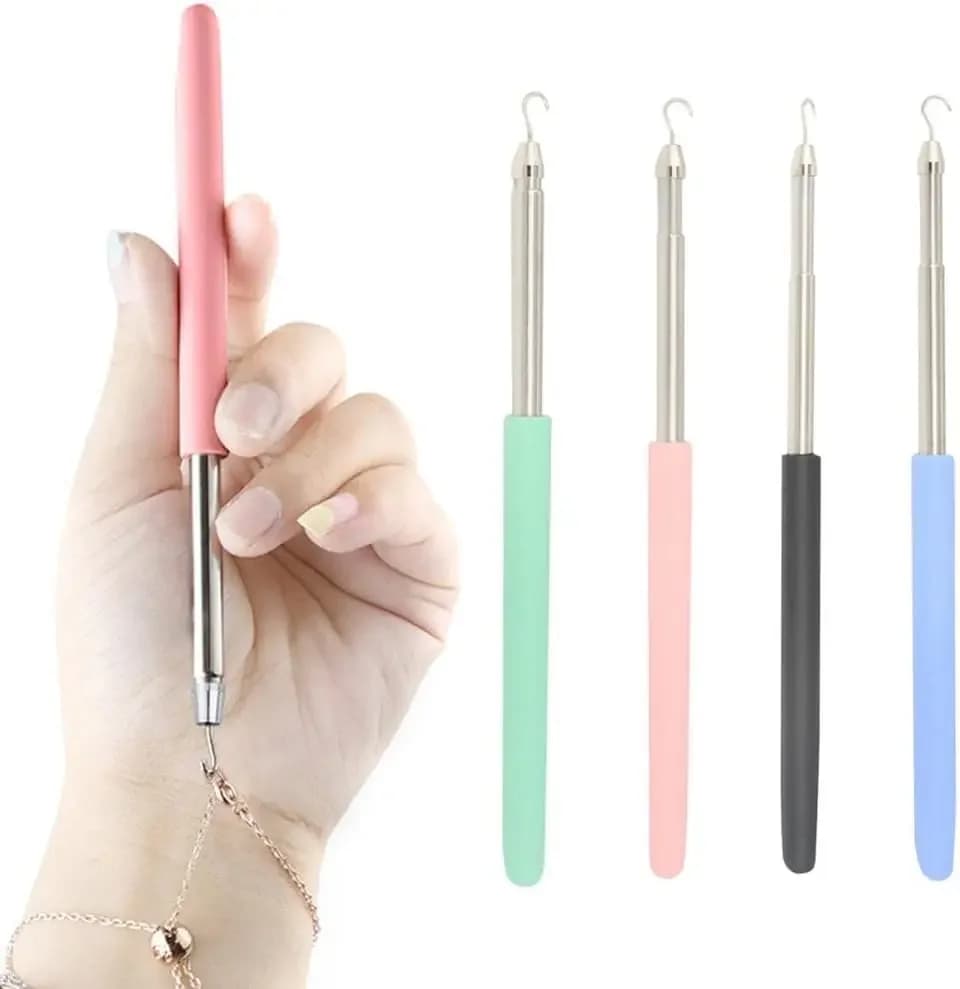 1 Auxiliary Hook for Jewelry, Bracelets, Necklaces, Closures and Watches Straps - Device for Applying and Wearing Easily
