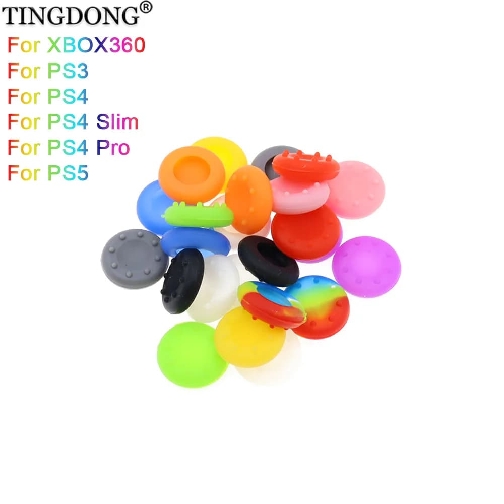 12 Pezzi Copri Joystick in Silicone Antiscivolo per Controller PS5 PS4 PS3 Xbox 360