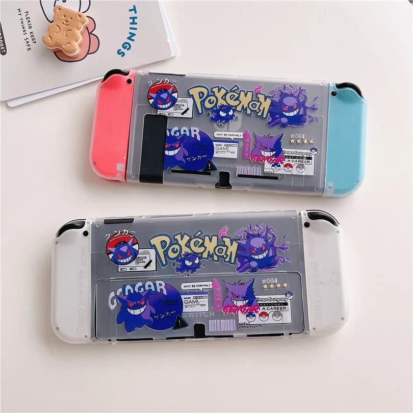 Pokemon Gengar Per Switch Custodia Shell Custodia protettiva divisa per Nintendo Switch Accessori NS Oled Console TPU Fundas