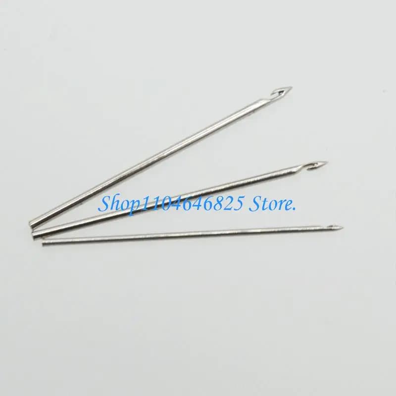 French Embroidery Hook Handle with Needle (0.67mm 0.9mm 1mm) Interchangeable Embroidery Crochet Hook for Beading