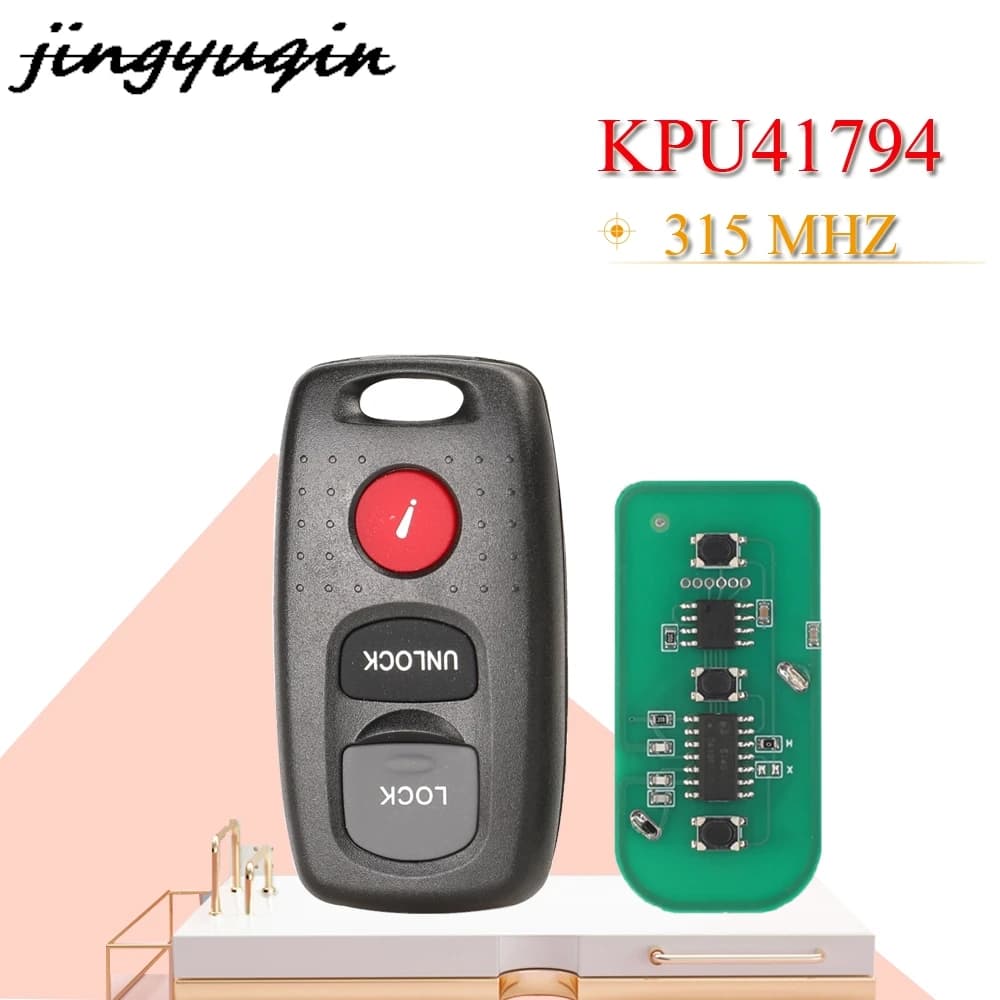 Jingyuqin 3 Bottoni Chiave A Distanza Dell'automobile Keyless Entry KPU41794 315Mhz Per Mazda 3 2004-2008 Per Mazda 6 2003 2004 2005 Fob Smart