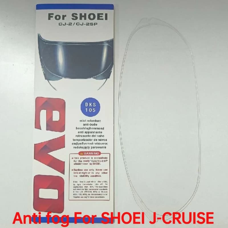 Pellicola antiappannamento per visiera per casco moto per SHOEI J-CRUISE J-CRUISE 2 J-Force 4