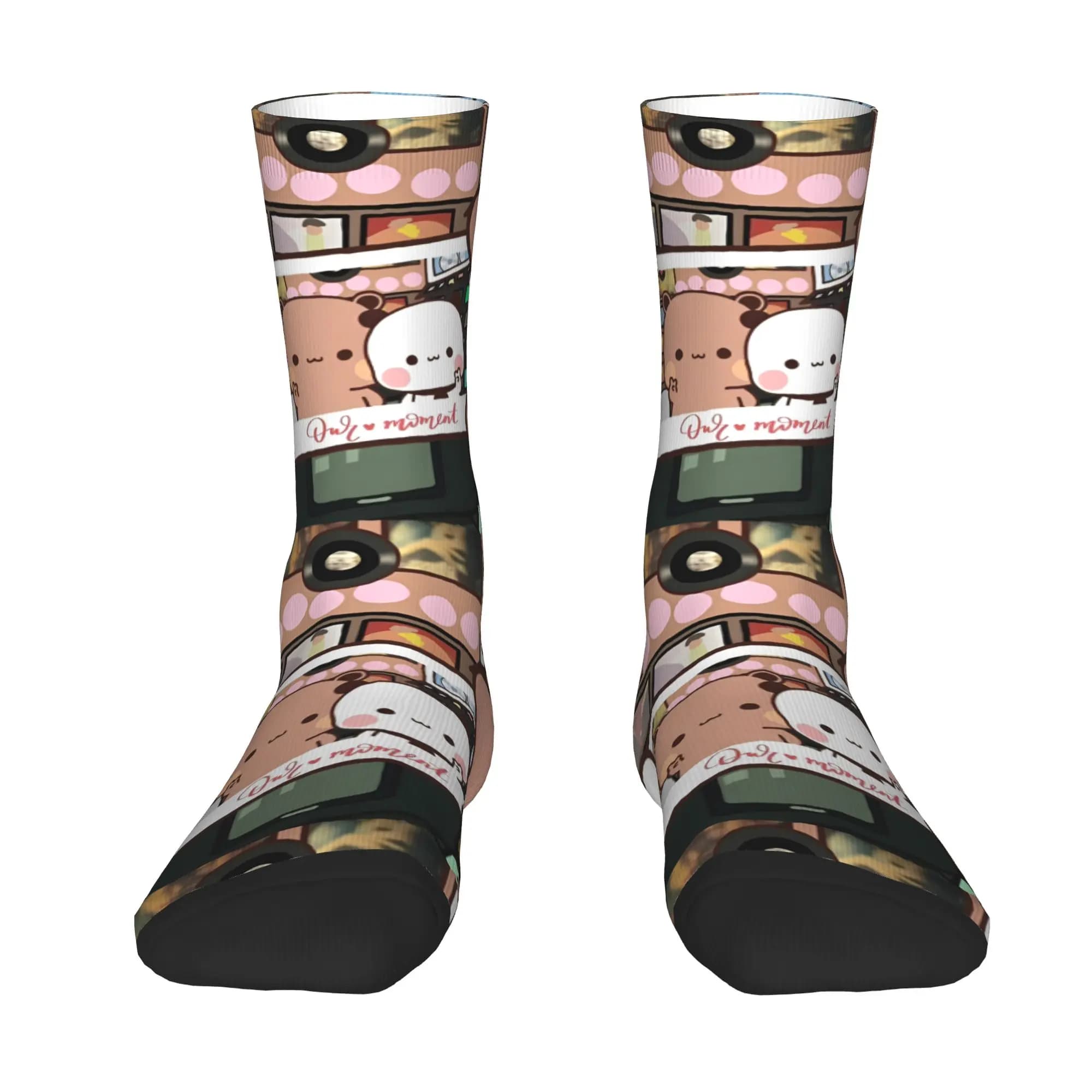 Custom Cute Printed Funny Bubu And Dudu Socks for Men Women Stretch Summer Autumn Winter Crew Socks