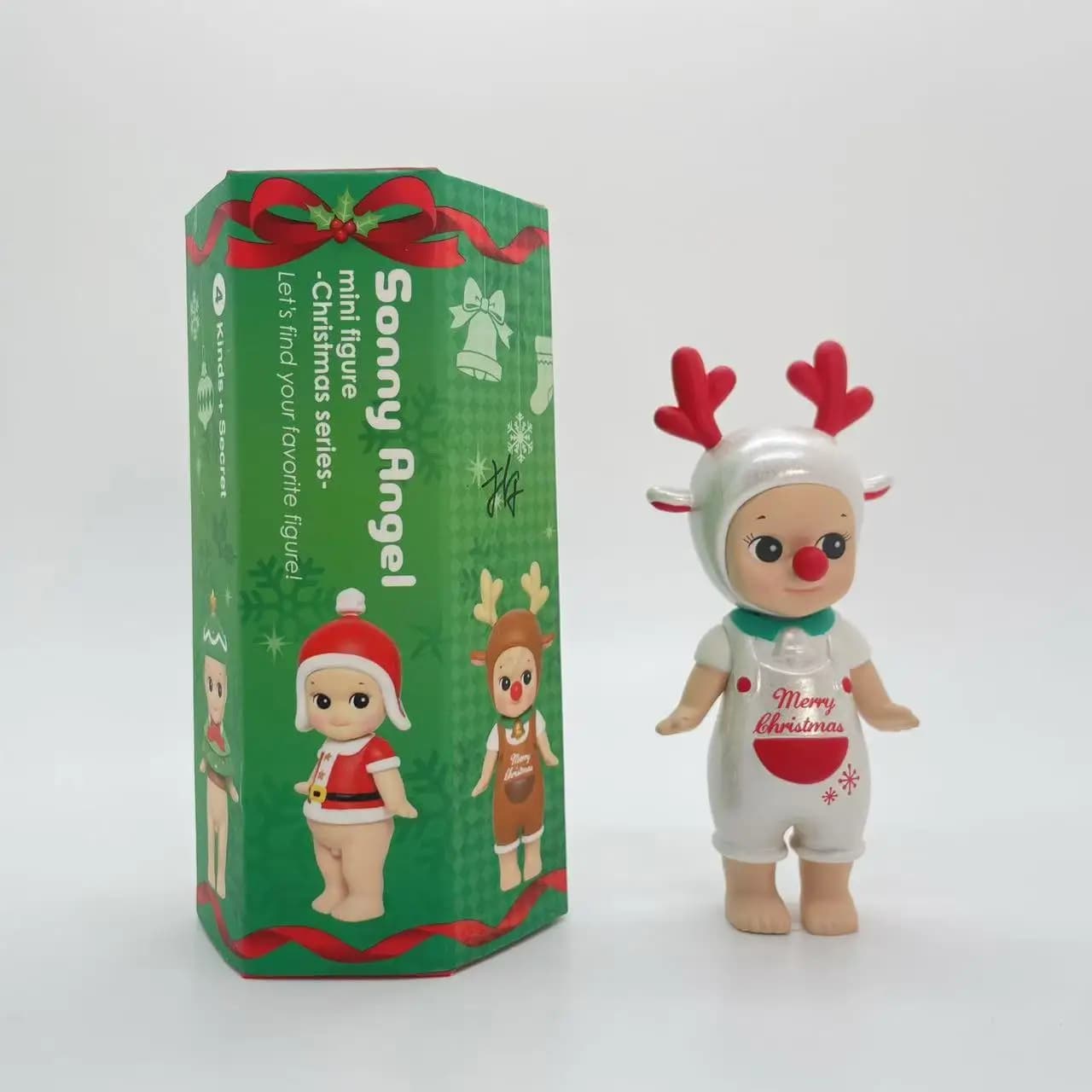 Sonny Angel Mini Figura Serie di Natale 2015 Scatola cieca Giocattolo per ragazza Scatola misteriosa Renna Sanya Claus Candela Albero di Natale