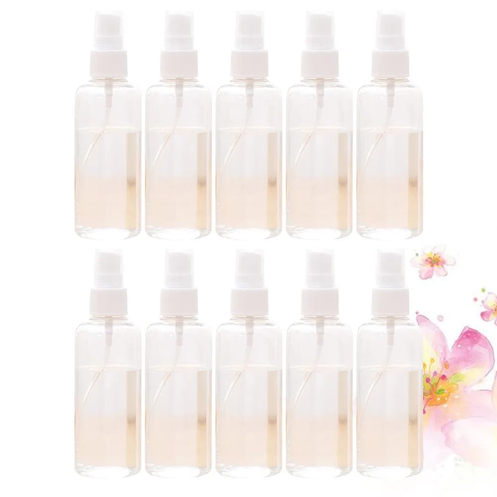 10 flaconi da viaggio portatili, ricaricabili, a prova di perdite, organizer per shampoo, bagnoschiuma, oli essenziali, spray per il trucco