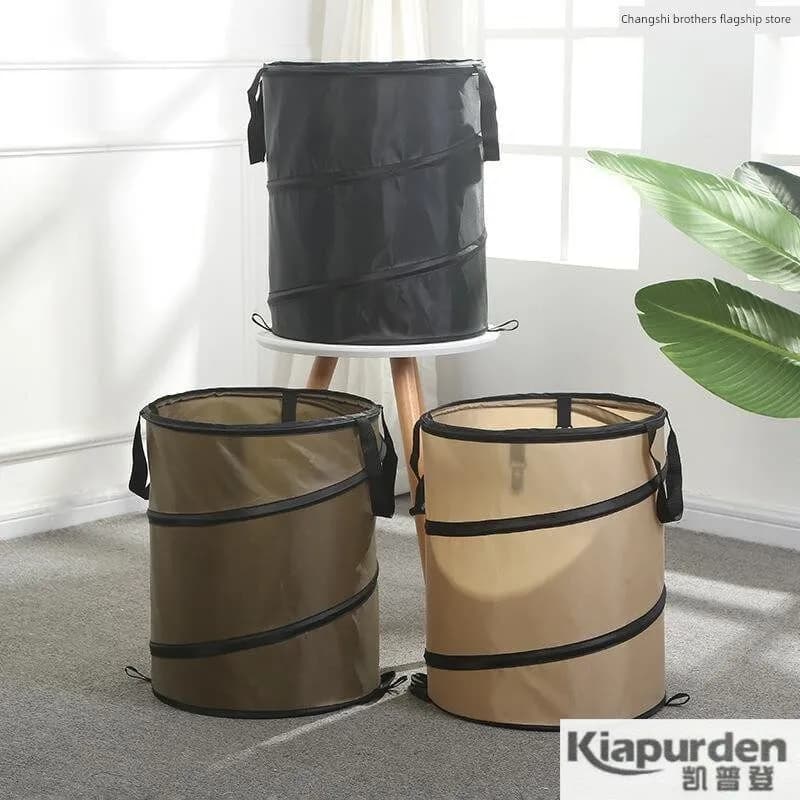 Large Capacity Oxford Cloth Portable Outdoor Camping Trash Can Garden Waste Bucket Hygiene Barrel Foldable Storage Bucket