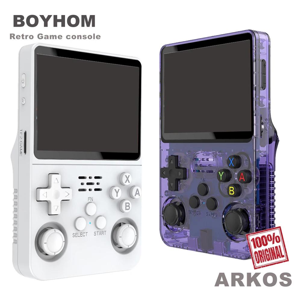 Retro R36S Portable Game Console with 3.5 Inch IPS Screen, 64GB Integrated, 20000 Classic Games, Gift for Festivals