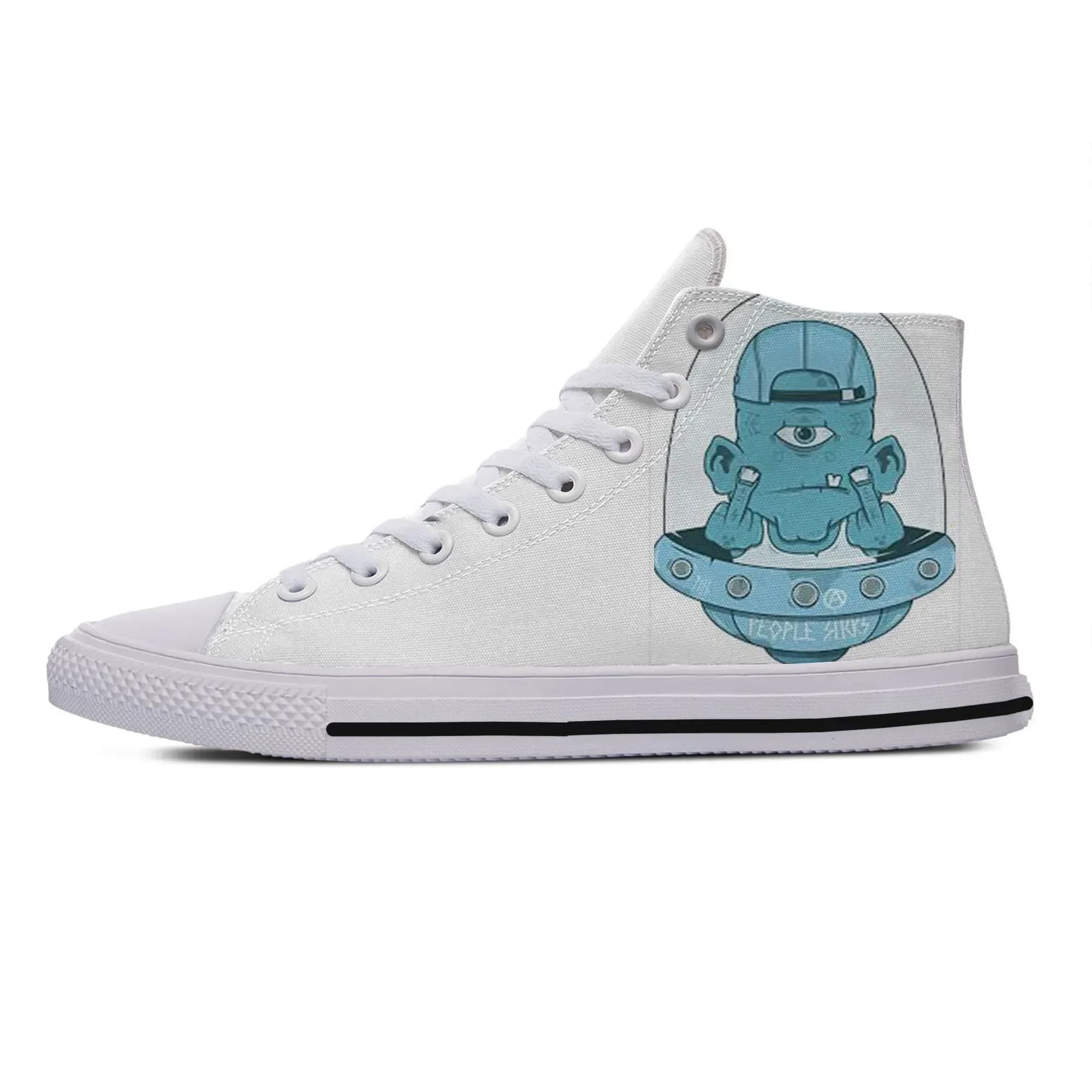 Nuove Sneakers Estive alla Moda, Scarpe Casual Comode con Design UFO Extraterrestre, Scarpe Classiche con Suola Alta