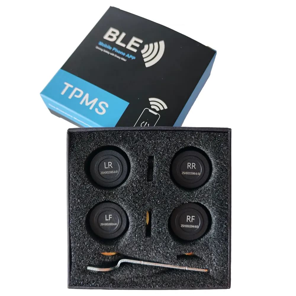 Per telefono Android Car TPMS 4 sensori Sistema di monitoraggio della pressione dei pneumatici Bluetooth per telefono Set diagnostico IOS Accessori