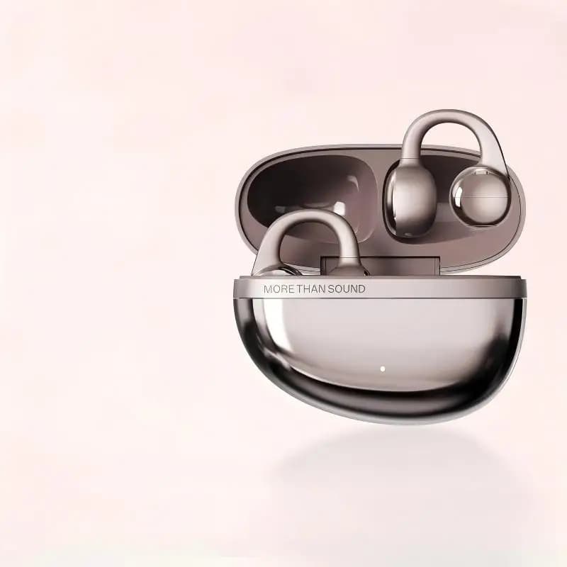 Auro Clip Open-Ear Clip Wireless Bluetooth 6.1 Earbuds - 35H Long Battery Life, Bass Turbo, IP56 Waterproof Sports Headphones