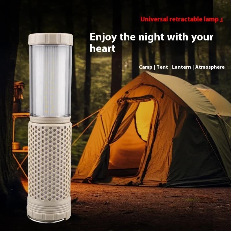 Outdoor Retractable Camping Light Multi-Functional Portable Retractable Light Long Battery Life Highlight
