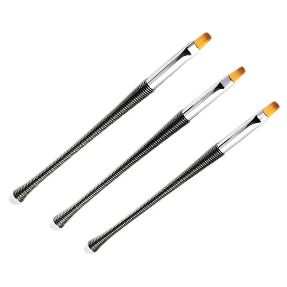 Set di 3 Penne per Nail Art, Pennelli per Manicure, Penne UV Gel per Uso Professionale e Personale, per Disegnare Linee, Motivi e Fiori, Nail Art Fai-da-Te