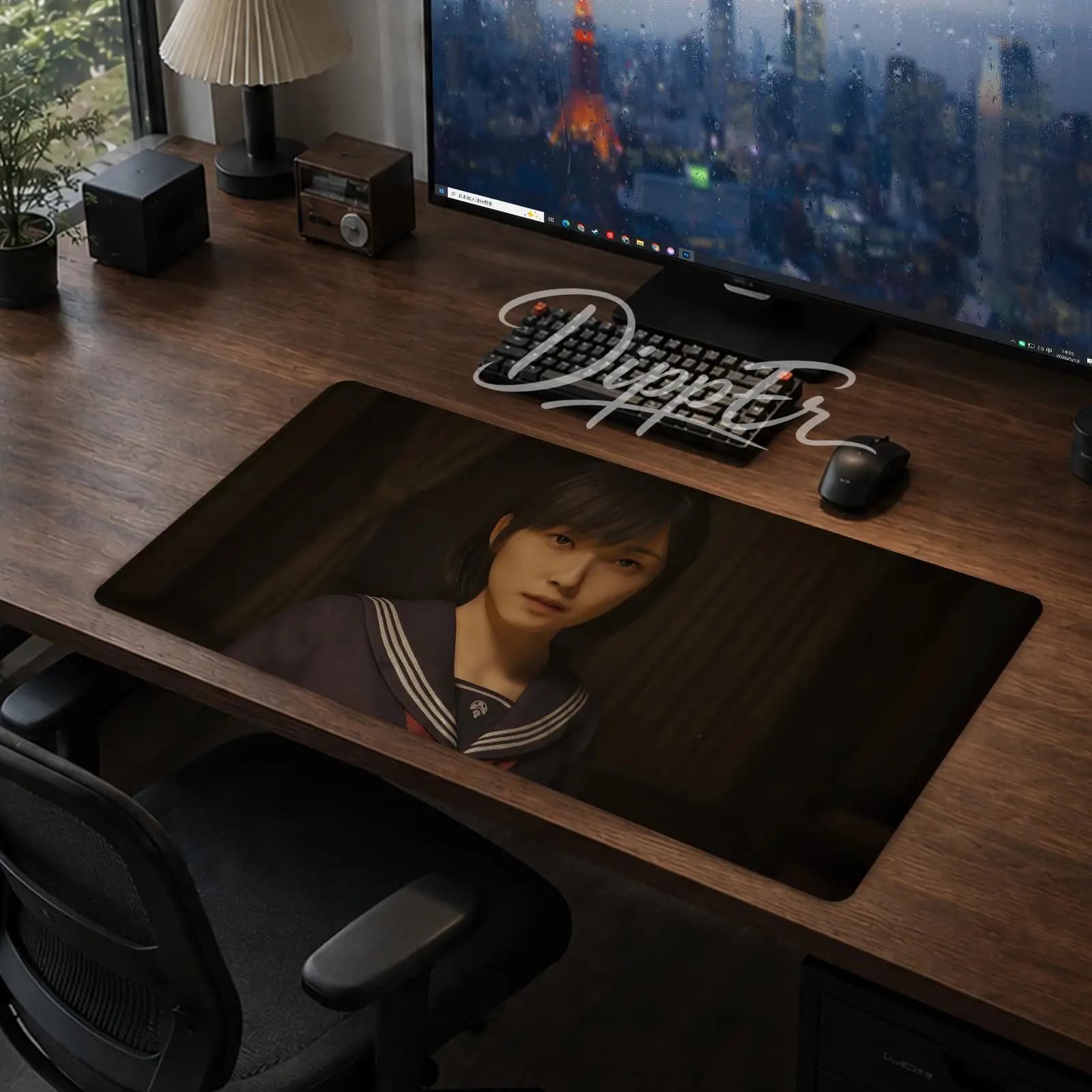 A-Silent Hill F Mouse Pad Tappetino da scrivania grande per ufficio Tappetino per mouse da gioco Cuscino antiscivolo con fondo in gomma 900X400