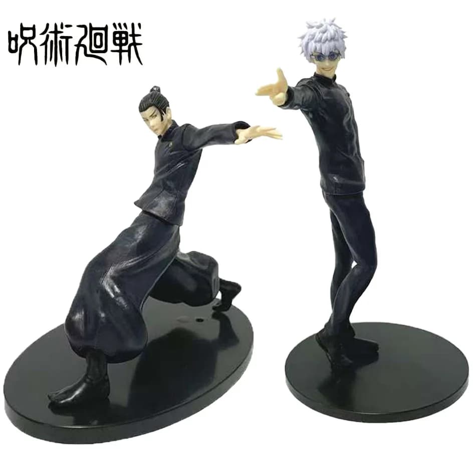 17 CENTIMETRI Anime Satoru Gojo Statua Jujutsu Kaisen Figura Geto Suguru Combatto Action Figure Modello Giocattoli Regali Collezione Decorazione PVC
