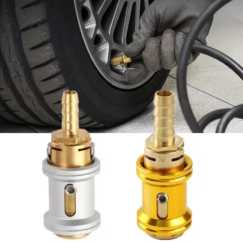 6.5/8mm Car Tire Valve Clip Pump Nozzle Clamp Solid Brass Air Chuck Inflator Pump Adapter Quick Connect The Inflation Connector
