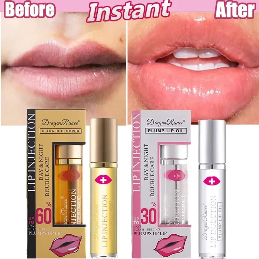 Volumizzante istantaneo Lip Plumper Oil Lip Enhancer Lip Gloss Rimpolpante Siero Idratante Anti-Rughe Rossetto Sexy Lip Care Trucco