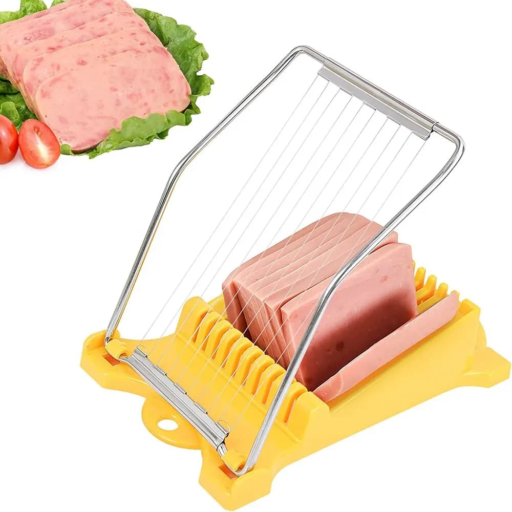Pranzo carne uovo Cutter in acciaio inox multifunzione cibo Banana formaggio fragola affettatrice Gadget da cucina