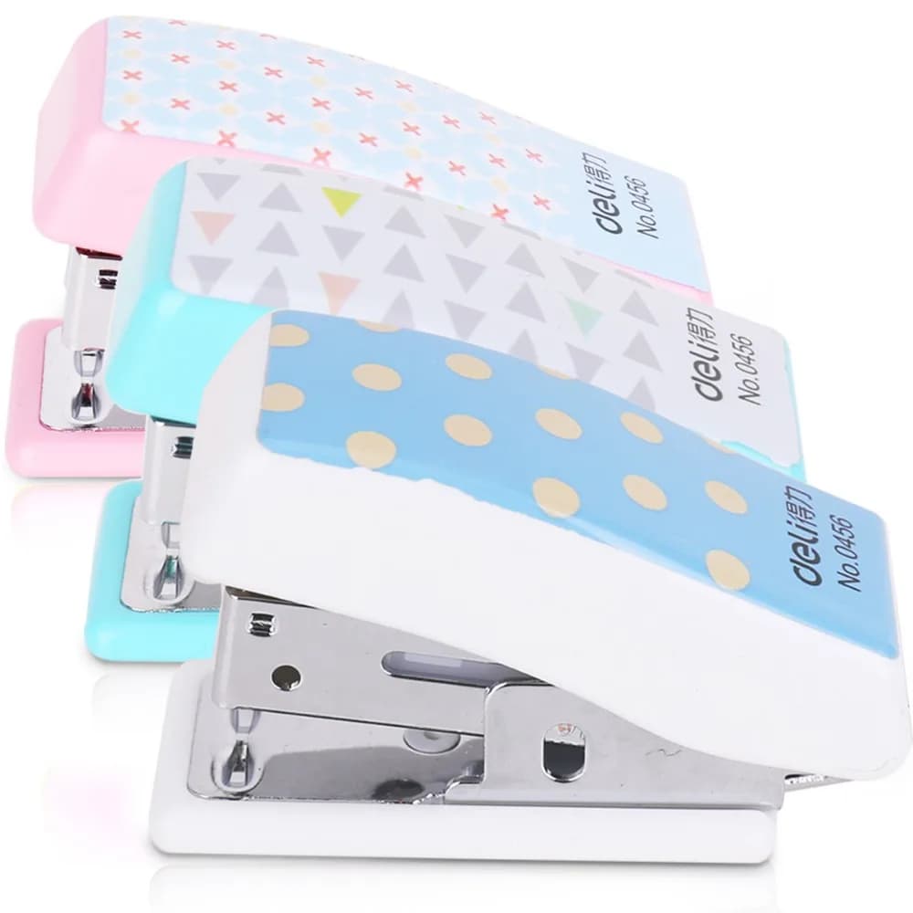 Set di Mini Cucitrici Carine e alla Moda, Formato Ridotto, per Studenti e Ufficio, Kit di Cancelleria per Rilegatura da Scrivania