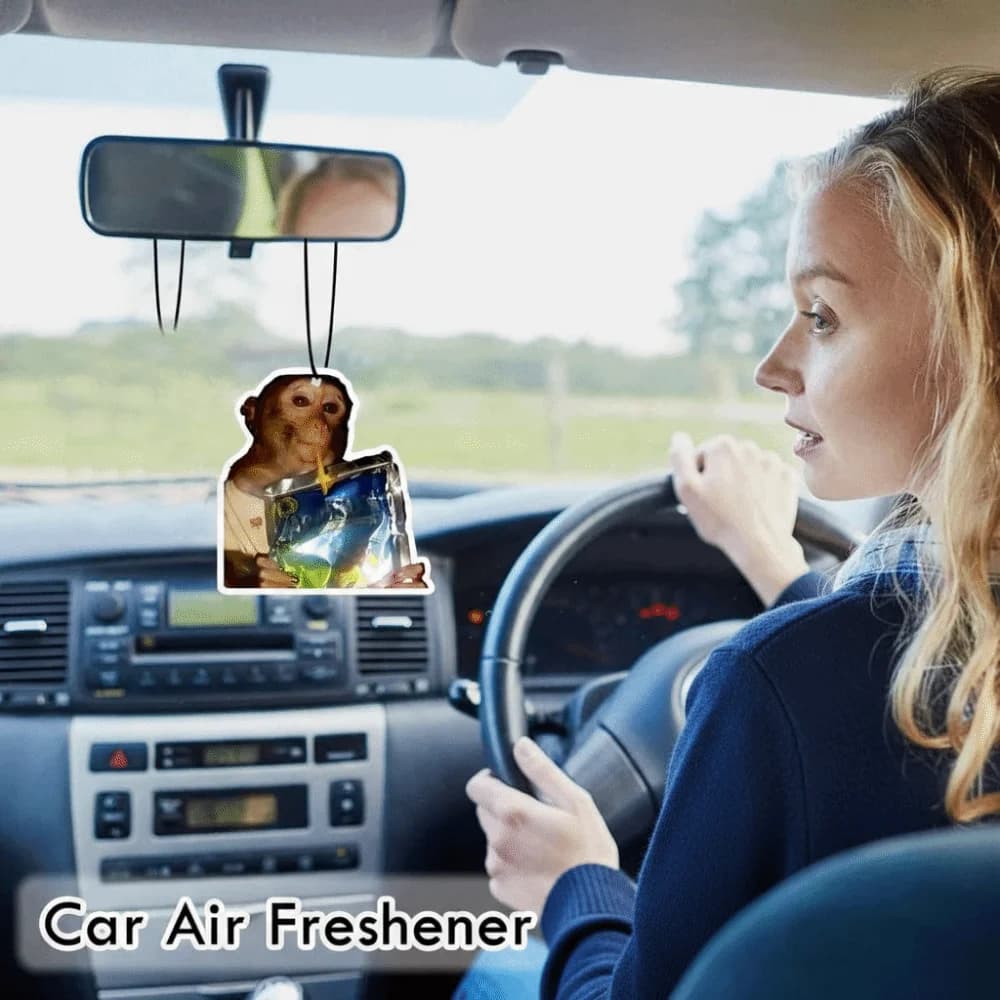 Car Deodorant with monkey pattern, bifacial, multifunctional, hanging, funny