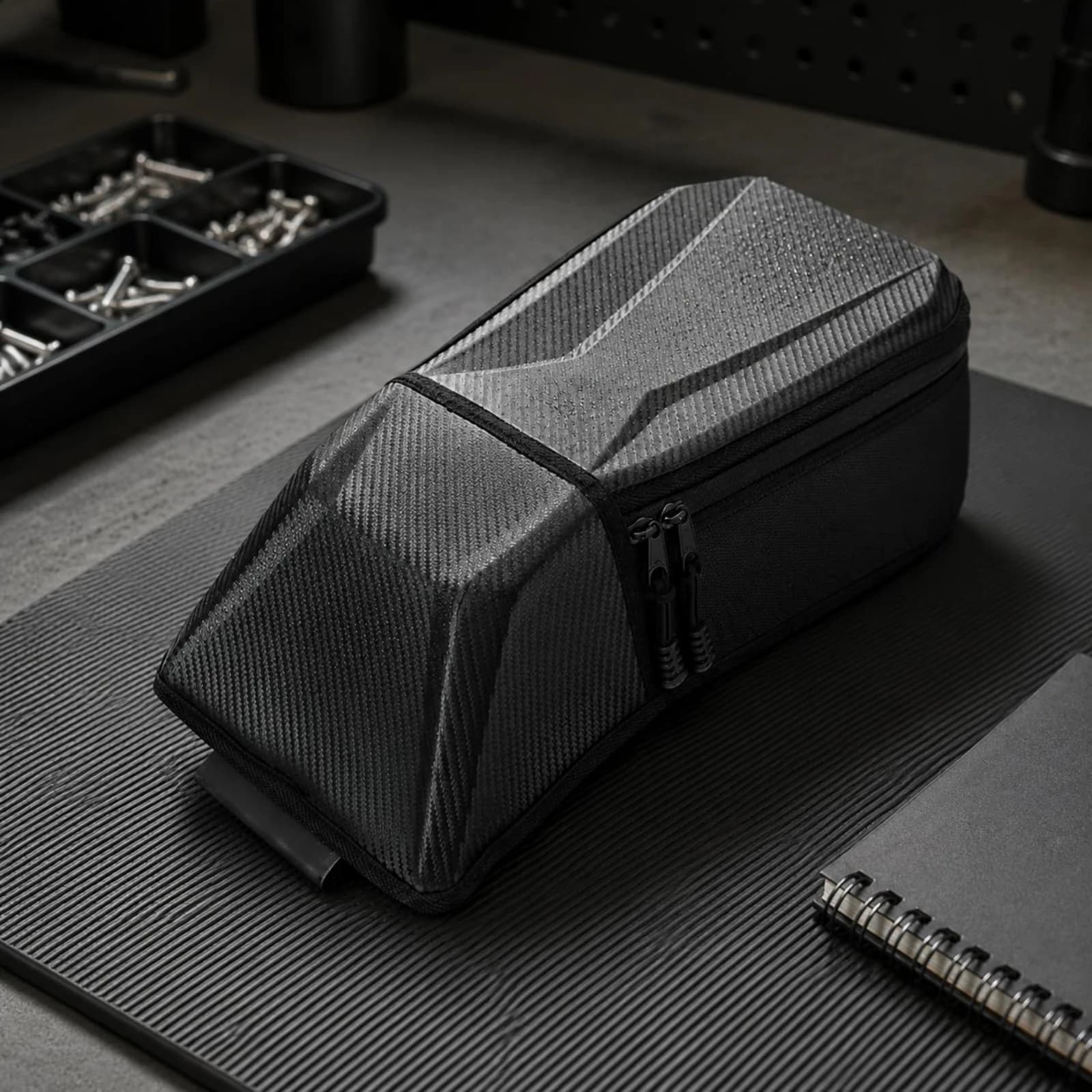 UTV Seat Space Organizer 1680D Nylon Central Console Storage Bag Side-by-Side Console Organizer Waterproof Car Accessory