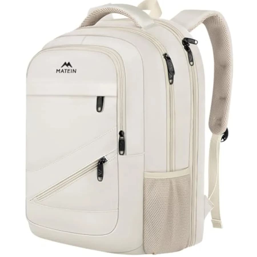 Zaino Extra Large da Donna 18 ch TSA, Zaino Universitario con Scomparti Multipli e Tasca Antifurto 50 L, Moda Lavoro