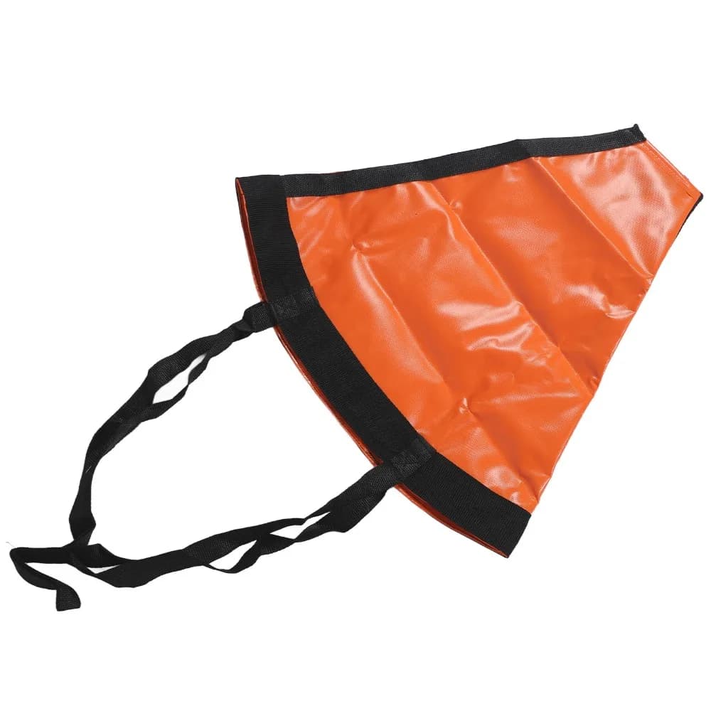 Vela gonfiabile per paracadute per barche marine con ancoraggio alla deriva arancione portatile Drogue Drift Sock