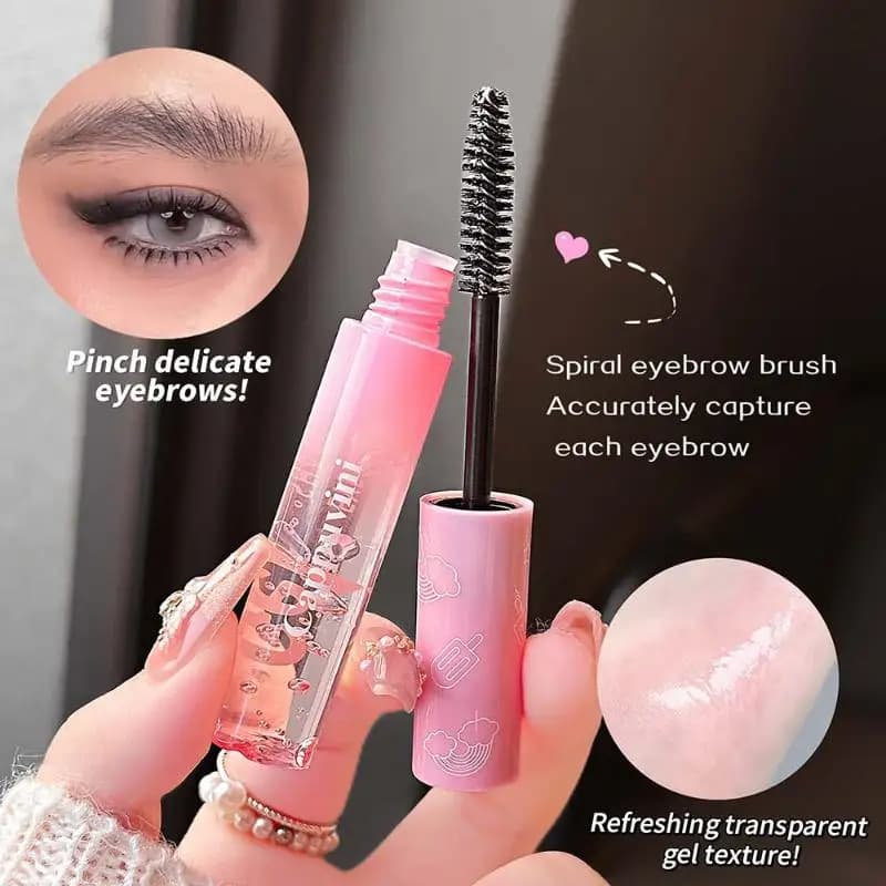 Cappuvini Brow Styling Soap: Cera Trasparente per Sopracciglia, Gel Waterproof a Lunga Durata con Pennello, Strumenti per il Trucco