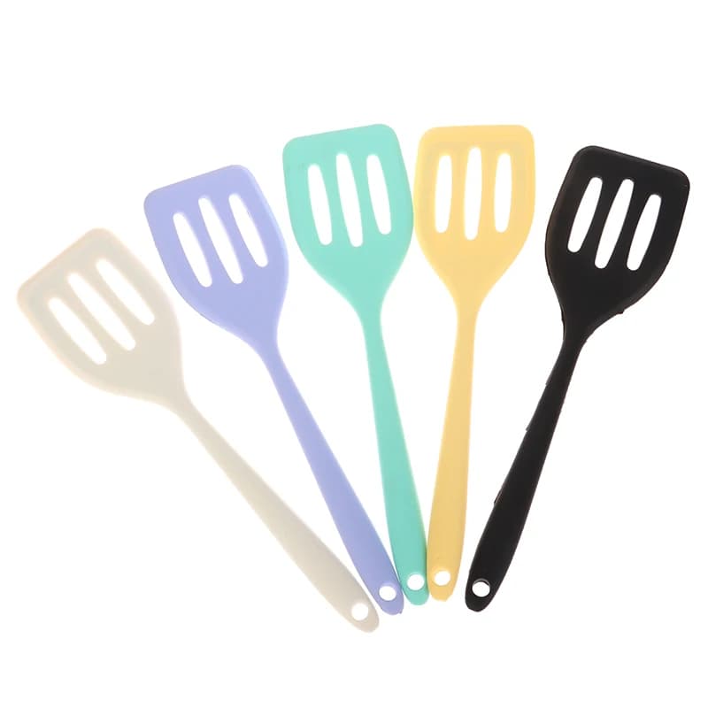 1PC Professional Silicone Egg & Fish Spatula Turner – Slotted Scoop Heat-Resistant Non-Stick for Frying Pan, Versatile Kitchen