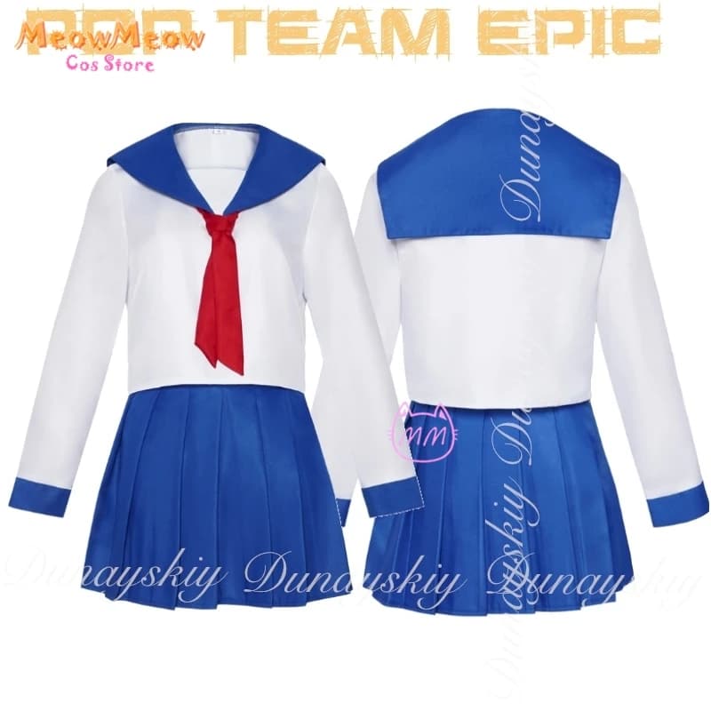 POP TEAM EPIC Anime Popuko e Pipimi Cosplay con le uniformi Jk e le parrucche e le bambole Costume cosplay a due personaggi pieno di set