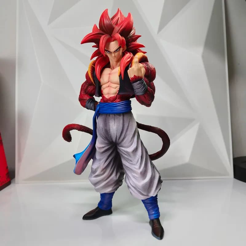 Statuetta Action Figure di Gogeta Super Saiyan SS4 da 30cm di Dragon Ball, Ornamento da Scrivania in PVC, Regalo Natalizio Trendy